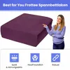 Frottee Spannbettlaken Pflaume 90x160 cm – Dehnbares Produktbild-Vorschau 6