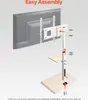 A diagram showing the assembly of a TV stand. Náhľad obrázku produktu