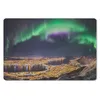MuchoWow® Mauspad Mousepad Nordlichter - Grün - Lila - Produktbild-Vorschau 1