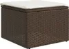 8-tlg. Garten-Sofagarnitur mit Kissen Braun Poly Rattan Produktbild-Vorschau 7