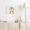 Leinwand Bilder 40x30 cm - Kinder Beige - Tiger, Bilder Produktbild-Vorschau 4
