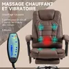 Vinsetto Fauteuil de bureau massant et chauffant, chaise de Voir les images du produit 3