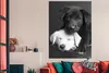 MuchoWow® Poster Hunde - Welpe - Schwarz - Weiß - Tiere Produktbild-Vorschau 2