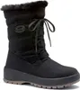 A studio shot of a single black winter boot. Voir les images du produit