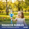 Seifenblasen Lotusblume hellblau 10x33cm Kunststoff 115ml Produktbild-Vorschau 3