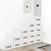 JOIEYOU 10x boxy na topánky Stohovateľné kraftové papierové Náhľad obrázku produktu 6