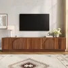 TV komoda Merax s LED osvetlením a bočným pruhom, TV Náhľad obrázku produktu 6