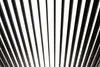 A close-up view of the slats of a pergola, creating a striped pattern against a white background. Produktbild-Vorschau