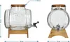 5L Glasfass mit Zapfhahn & Holzständer – Großer Produktbild-Vorschau 5