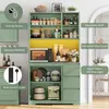 Buffet de cuisine avec éclairage LED - Meuble haut de Voir les images du produit 2