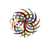 A colorful metal wind spinner on a white background. Produktbild-Vorschau