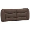 The Living Store Kopfteil-Kissen Braun 120 cm Kunstleder Produktbild-Vorschau 3
