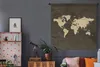 MuchoWow® Wandteppich Wandbehang Weltkarte - Farben - Produktbild-Vorschau 5