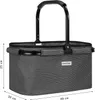 anndora Einkaufskorb - grau (22 Liter) - Grau Produktbild-Vorschau 2
