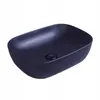 Keramické umývadlo Black Matt 46X32 cm Montáž na dosku Náhľad obrázku produktu 4