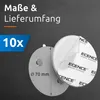 ECENCE Rauchmelder Magnethalter 10 Stück selbstklebend Ø Produktbild-Vorschau 4