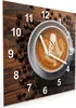Wanduhr aus Glas mit Motiv Kaffeegenuss- 30 x 30 cm - inkl. Produktbild-Vorschau 2