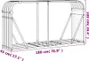 vidaXL Přístřešek na palivové dřevo antracit 180x45x100 cm Náhled obrázku produktu 8