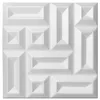DECCART | 3D stenové panely | Biele | Lamely na doske | Náhľad obrázku produktu 1