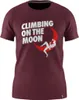 Moon Rock T-Shirt von La Sportiva in rot mit dem Aufdruck "CLIMBING ON THE MOON".