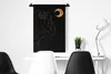 MuchoWow® Wandteppich Wandbehang Frau - Mond - Gold - Produktbild-Vorschau 4