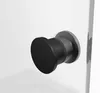 Badewannenaufsatz 80×140 cm, Faltwand, Schwarz, Aluminium, Produktbild-Vorschau 3