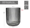 Agata 6x Wassergläser grau 250ml Glas Relief Cocktail Saft Produktbild-Vorschau 6