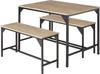 tectake® Sitzgruppe Bolton 3-teilig Industrial Style Produktbild-Vorschau 1