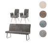 Esszimmer-Set MCW-G55, 2er-Set Stuhl mit Armlehne+Sitzbank Produktbild-Vorschau 8