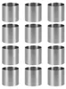 Edelstahl Kuchenringe 12er Set, 6cm Backformen für Dessert Produktbild-Vorschau 2