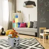 Relaxdays Aufbewahrungskorb Filz, Panda-Motiv, Filzkorb für Produktbild-Vorschau 2