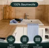 Sada 5 kusov pruhovaných utierok zo 100 % bavlny, 50 x 70 Náhľad obrázku produktu 2