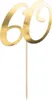 Tortenaufsatz „60“, gold, 21cm Produktbild-Vorschau 1