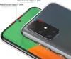 Close-up view of a transparent phone case on a phone, highlighting the raised edges. Voir les images du produit