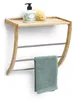 Zeller Handtuchregal, Bamboo/Metall verchromt 38x24x40 Produktbild-Vorschau 2