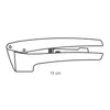 A line drawing of a garlic press on a white background. Náhled obrázku produktu