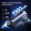 Motorrad-Headset,Bluetooth-Helm-Headset,CVC-Rauschunterdrück Produktbild-Vorschau 4