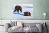 MuchoWow® Poster Braunbären im Schnee 120x80 cm - Bilder Produktbild-Vorschau 6