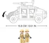 Sluban Esercito Modello Mattoni M38-B0837 Hummer fuori Anteprima dell’immagine prodotto 3