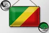 Blechschild Flagge Kongo 18x12cm Retro Flag of the Congo Produktbild-Vorschau 2
