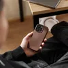 Woodcessories  Leather Case MagSafe iPhone 15 Plus Brown Produktbild-Vorschau 2
