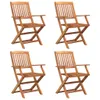 vidaXL Set da pranzo da giardino 5 pezzi in legno massiccio Anteprima dell’immagine prodotto 3