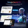A collage of different app interfaces and a robotic AI assistant on a dark, abstract background. Produktbild-Vorschau
