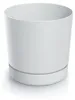 Tubo P Bílý květináč s podšálkem Dpop240-S449 Náhled obrázku produktu 3