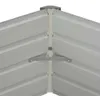 vidaXL Vysoký záhon 129x129x45 cm Pozinkovaná oceľ Zelená Náhľad obrázku produktu 4