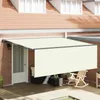 vidaXL Store rétractable Crème 400 x 300 cm Polyester et Voir les images du produit 1