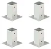 vidaXL Pfostenanker 4 Stk. Verzinktes Metall 71 mm Produktbild-Vorschau 8