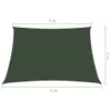 vidaXL Tenda da sole 160 g/m² verde scuro 3/4x3 m HDPE Anteprima dell’immagine prodotto 13
