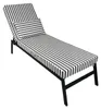 Coussin bain de soleil premium avec coussin - Rayures Gris Voir les images du produit 3