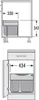 Hailo Tandem 3-fach Mülleimer Küche Einbau 50-60cm Schrank Produktbild-Vorschau 6
